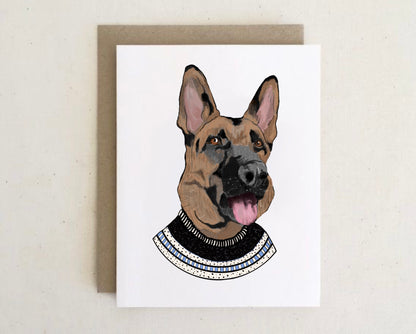 Dog sweater Cards + envelopes  | 6 Cards mix per Pack | Dog Illustration Folding Cards